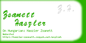 zsanett haszler business card